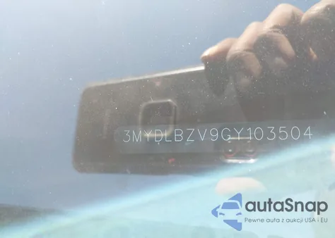 2016 Scion Ia from USA, damaged, VIN 3MYDLBZV9GY103504